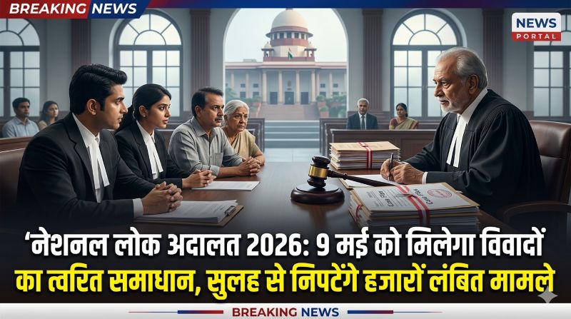 विवादों का आसान समाधान: नेशनल लोक अदालत 2026 की शुरुआत 9 मई से, सुप्रीम कोर्ट से लेकर जिला स्तर तक सुलह से निपटेंगे लंबित मामले