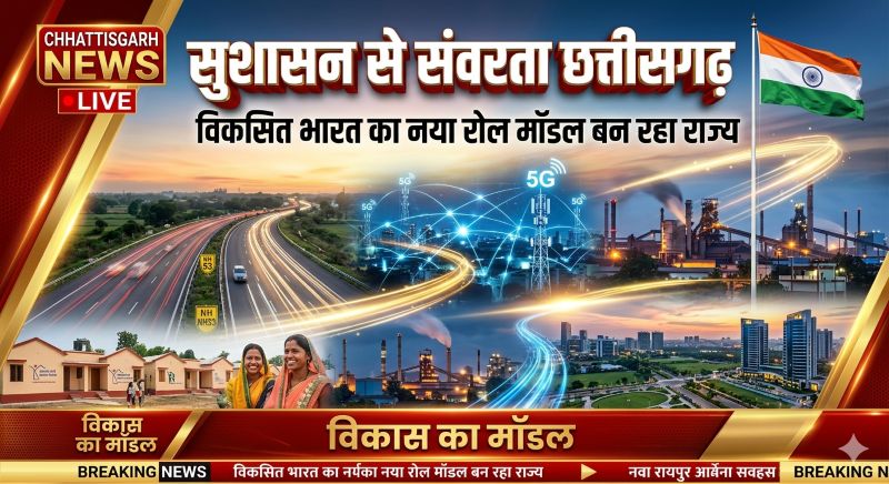 विशेष लेख : सुशासन से संवरता छत्तीसगढ़- विकसित भारत का नया रोल मॉडल