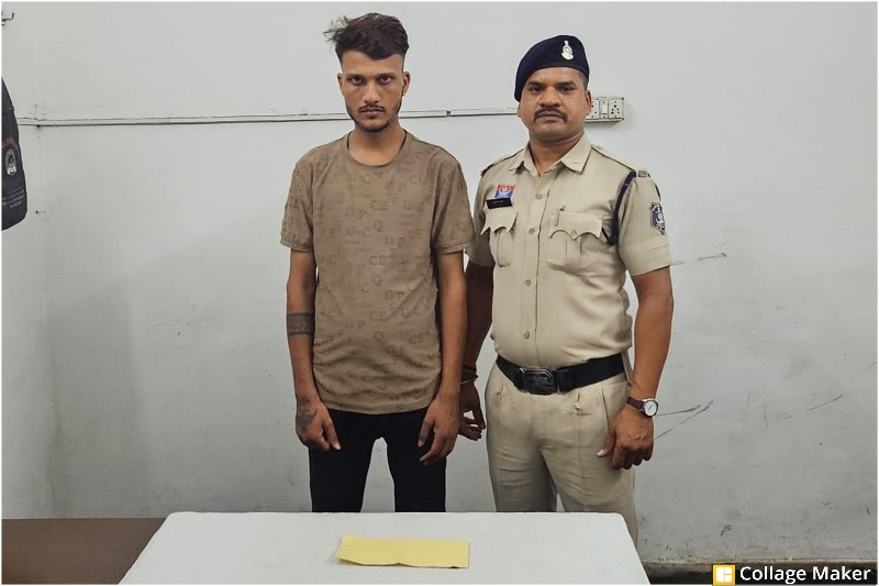 रायपुर पुलिस की बड़ी कार्रवाई : गुढ़ियारी में नशे के कारोबार पर पुलिस का शिकंजा, ड्रग्स, कार और मोबाइल सहित लाखों का सामान जप्त, एम.डी.एम ड्रग्स के साथ आरोपी शशांक तांडेकर गिरफ्तार.