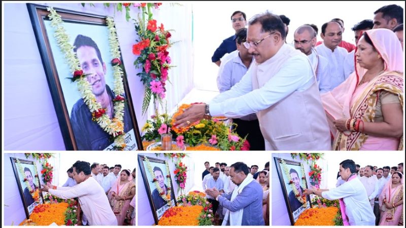 शोक में डूबा जशपुर: विष्णुदेव साय ने ग्राम बंदरचुंआ पहुंचकर स्व. विवेक अंधारे को दी भावभीनी श्रद्धांजलि