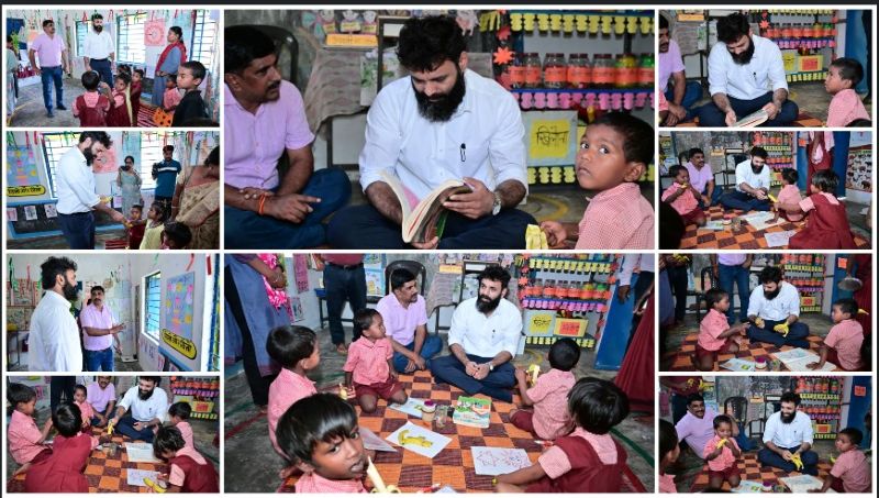 बच्चों के बीच पहुंचे कलेक्टर रोहित व्यास: आंगनबाड़ी में बैठकर किया आत्मीय संवाद, फल वितरित कर बढ़ाया उत्साह, हर बच्चे तक पोषण और सुविधाएं पहुंचाने पर दिया जोर