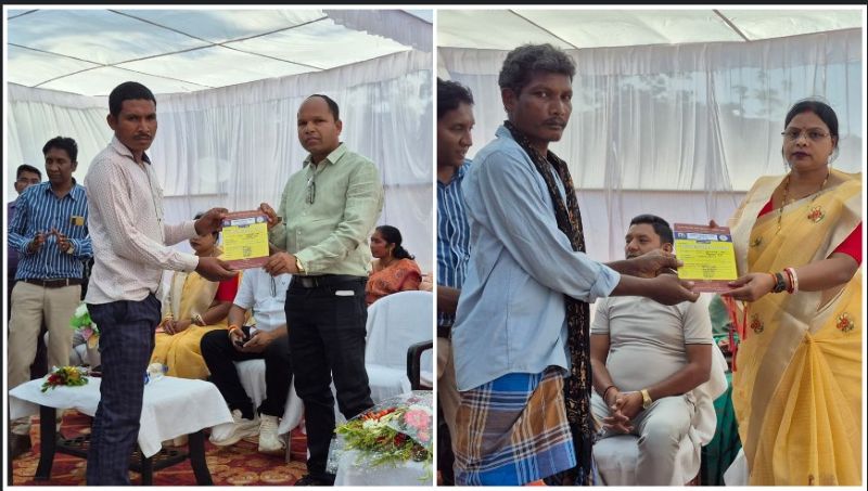 सुशासन तिहार 2026 : सिमड़ा शिविर में 5 ग्रामीणों को मिला जॉब कार्ड, गांव में रोजगार मिलने से खिल उठे हितग्राहियों के चेहरे