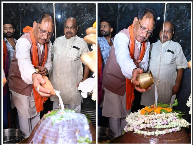 महादेव घाट में गूंजा ‘हर-हर महादेव’! मुख्यमंत्री विष्णु देव साय ने हाटकेश्वर महादेव मंदिर में किया जलाभिषेक, प्रदेश की सुख-समृद्धि के लिए मांगा आशीर्वाद