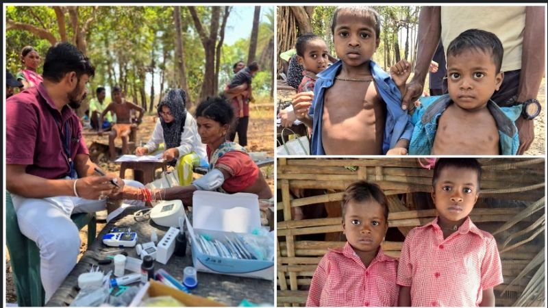 बस्तर में मानवता की मिसाल: मलेरिया और कुपोषण से जूझ रहीं दो बच्चियों को मिला नया जीवन, ‘स्वस्थ बस्तर अभियान’ से लौटी मुस्कान