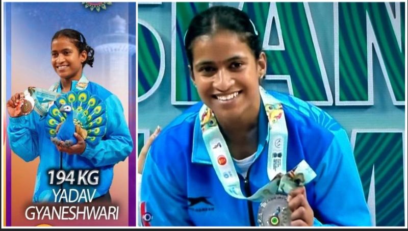 छत्तीसगढ़ की बेटी ने बढ़ाया देश का मान: एशियाई वेटलिफ्टिंग चैंपियनशिप में ज्ञानेश्वरी यादव का दमदार प्रदर्शन, 194 किलोग्राम उठाकर रचा इतिहास, मुख्यमंत्री ने बताया प्रेरणास्रोत