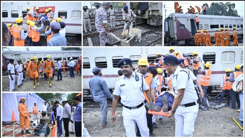 मनेन्द्रगढ़ स्टेशन यार्ड में बम विस्फोट से जुड़ी आपदा पर विशाल मॉक ड्रिल का प्रदर्शन, NDRF–रेलवे–सिविल डिफेंस की संयुक्त कार्रवाई में रेस्क्यू ऑपरेशन, आग बुझाने, घायलों के त्वरित उपचार और ग्रीन कॉरिडोर व्यवस्था तक की पूरी आपातकालीन प्रक्रिया का किया गया सजीव अभ्यास, फ्रंट लाइन स्टाफ की तत्परता और समन्वय क्षमता का हुआ व्यापक परीक्षण