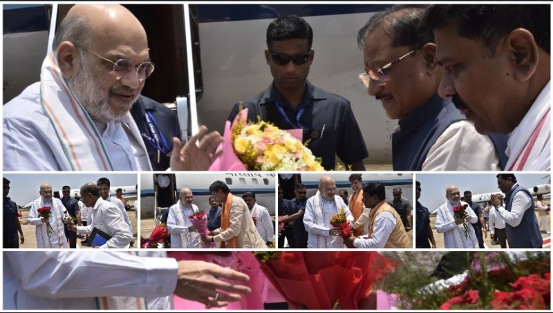 माँ दंतेश्वरी की धरती पर अमित शाह का भव्य आगमन—दो दिवसीय बस्तर प्रवास को लेकर जगदलपुर में दिखा उत्साह, स्वागत में उमड़ा प्रशासनिक और राजनीतिक अमला