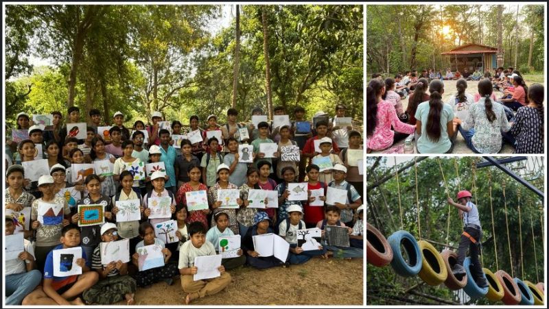 बारनवापारा के जंगलों में बच्चों का रोमांचक समर कैंप, प्रकृति, वन्यजीव और जैव विविधता के बीच टीम भावना और आत्मविश्वास का मिला नया अनुभव