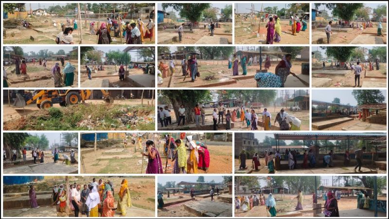 लुडेग ग्राम पंचायत ने स्वच्छता अभियान में बढ़ाया बड़ा कदम, अब घर-घर होगा कचरा संग्रहण, बाजार और बस स्टैंड में चला विशेष सफाई अभियान