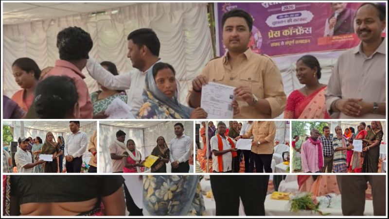 सुशासन तिहार 2026 में ग्रामीणों को मिली बड़ी राहत : कस्तूरा शिविर में हितग्राहियों को पेंशन स्वीकृति और श्रम कार्ड का वितरण