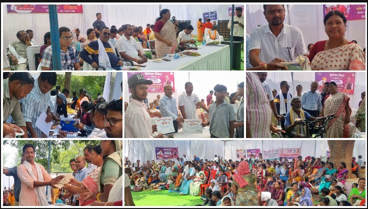 जब शिविर बना समाधान और मुस्कान का केंद्र: बोकी-बरटोली में सुशासन तिहार के दौरान राशन कार्ड, किसान क्रेडिट कार्ड, आवास, दिव्यांग सहायता उपकरण और पौधों के वितरण से ग्रामीणों के चेहरे खिले