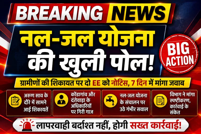 ‘पानी नहीं, सिर्फ उद्घाटन!’ ग्रामीणों की शिकायत से मचा हड़कंप, अरुण साव की नाराजगी के बाद दो कार्यपालन अभियंताओं पर कार्रवाई, विभाग ने मांगा स्पष्टीकरण