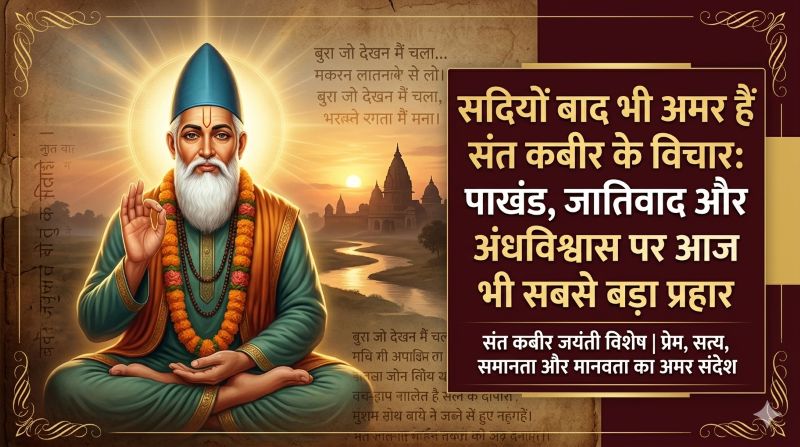 संत कबीर जयंती पर विशेष : संत कबीर ने किया रूढ़ियों पर प्रहार और दिया मानवता का संदेश