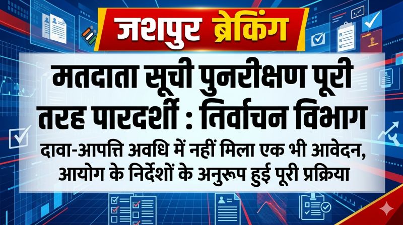 मतदाता सूची से नाम विलोपन पर निर्वाचन विभाग का बड़ा स्पष्टीकरण, व्यापक जांच, सुनवाई और आयोग के निर्देशों के अनुरूप हुई पूरी प्रक्रिया