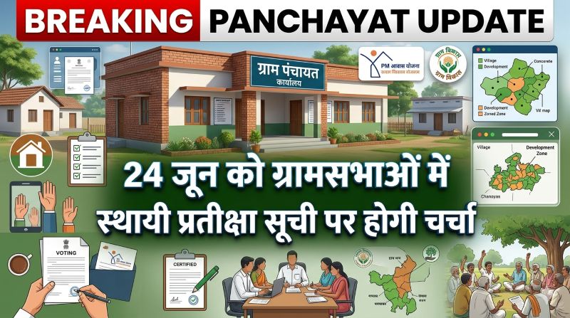 ग्रामसभाओं में जनभागीदारी का महाअभियान: ‘वीबी-जी राम जी’ योजना से लेकर आवास सूची तक, 24 जून को ग्रामीण विकास की दिशा तय करेगा प्रदेश