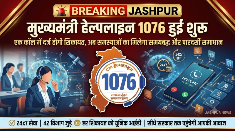 अब आपकी हर समस्या पहुंचेगी सीधे सरकार तक: मुख्यमंत्री हेल्पलाइन 1076 हुई शुरू, एक कॉल में दर्ज होगी शिकायत और मिलेगा समयबद्ध समाधान