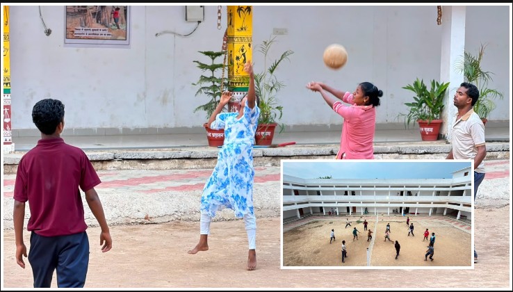 बंदूक छोड़ थामा वॉलीबॉल सुकमा के पुनर्वास केंद्र में गूंजा भारत माता की जय का नारा