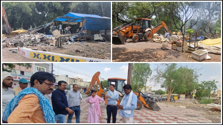 हनोदा माइनर नहर क्षेत्र में अतिक्रमण हटाने की बड़ी कार्रवाई : जल संसाधन विभाग और रिसाली निगम के संयुक्त अभियान में शासकीय भूमि कराई गई अतिक्रमण मुक्त