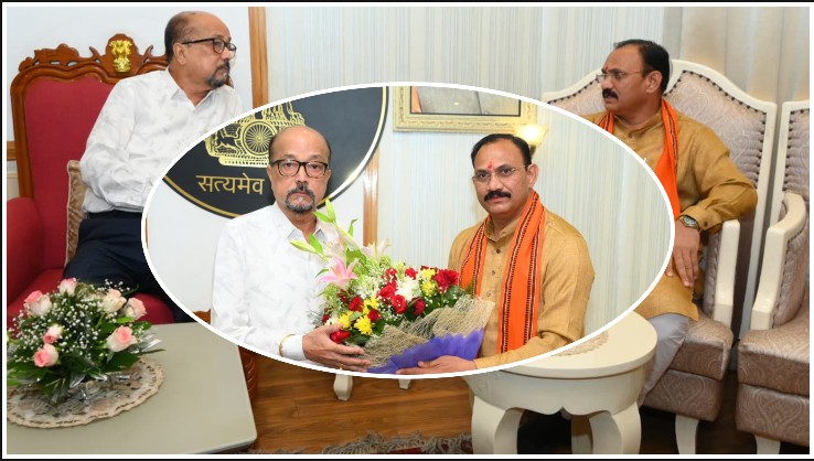 राज्यपाल श्री डेका से स्वास्थ्य एवं परिवार कल्याण मंत्री श्री जायसवाल ने की भेंट