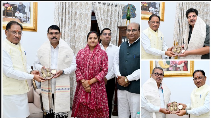 किसान हितैषी नीतियों ने दिलाई छत्तीसगढ़ को नई पहचान: छत्तीसगढ़ के कृषि विकास मॉडल का अध्ययन करने पहुंचा महाराष्ट्र का विधायक दल, मुख्यमंत्री विष्णुदेव साय से महाराष्ट्र के विधायक प्रतिनिधिमंडल ने की सौजन्य मुलाकात