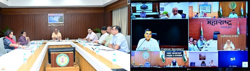मुख्य सचिव का वीडियो कांफ्रेंस में शामिल : केबिनेट सचिव ने राष्ट्रीय महत्व के कार्यक्रमों एवं योजनाओं के एक्शन प्लान को लेकर किया विमर्श