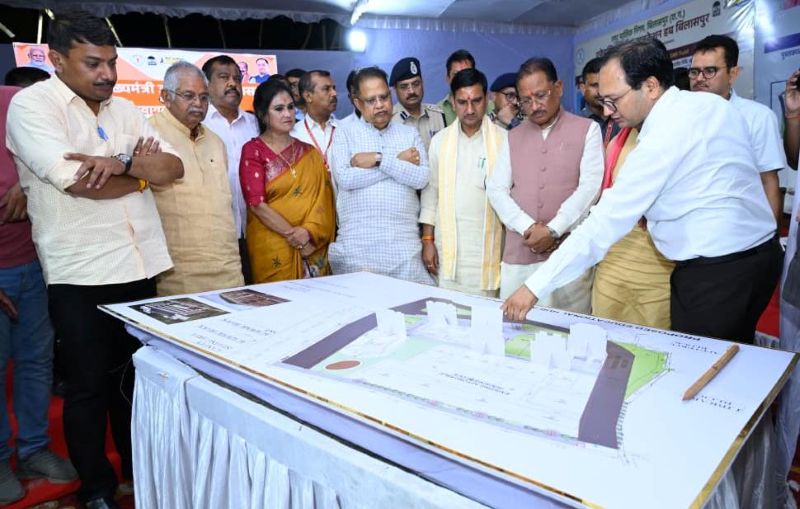 मुख्यमंत्री विष्णुदेव साय ने बिलासपुर में निर्माणाधीन नालंदा परिसर एवं एजुकेशन हब का किया निरीक्षण