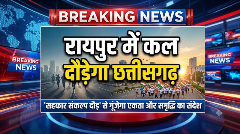रायपुर में कल दौड़ेगा छत्तीसगढ़, ‘सहकार संकल्प दौड़’ से गूंजेगा एकता और समृद्धि का संदेश