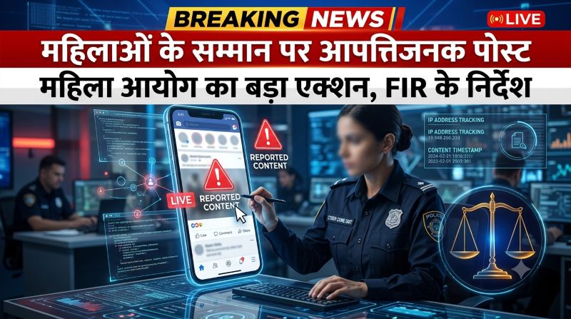 महिलाओं के सम्मान पर आपत्तिजनक पोस्ट से मचा बवाल, राज्य महिला आयोग सख्त; FIR के निर्देश, 3 दिन में मांगी रिपोर्ट