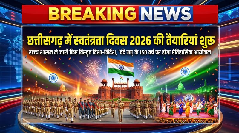 15 अगस्त 2026 होगा ऐतिहासिक: मुख्यमंत्री रायपुर में करेंगे ध्वजारोहण, पूरे छत्तीसगढ़ में ‘वंदे मातरम्’ के 150 वर्ष का होगा भव्य सामूहिक उत्सव