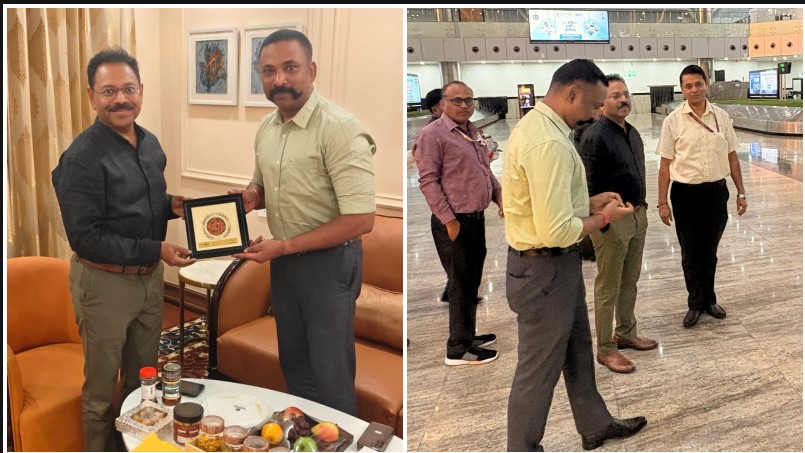 भारत सरकार के पर्यटन मंत्रालय के अतिरिक्त सचिव एवं महानिदेशक सुमन बिल्ला का रायपुर एयरपोर्ट पर हुआ आत्मीय स्वागत