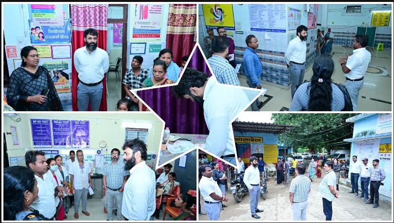जशपुर में स्वास्थ्य व्यवस्था पर कलेक्टर की पैनी नजर, अस्पताल की साफ-सफाई, मरीजों की सुविधाएं और मरम्मत कार्यों में लापरवाही पर सख्ती