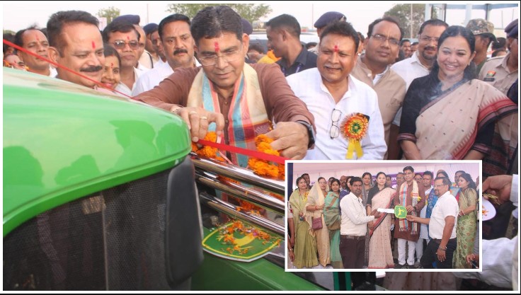 कृषि यंत्रीकरण योजना बनी किसानों की नई ताकत, बिलाईगढ़ के तिहारूराम को मिला ट्रैक्टर, अब आधुनिक तकनीक से बढ़ेगी खेती और आय