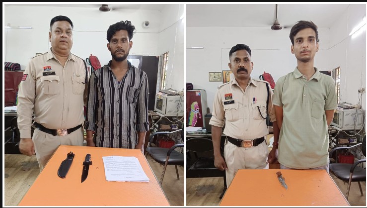 अपराधियों के लिए रायपुर में नो एंट्री! अवैध धारदार हथियार के साथ दो बदमाश पुलिस के हत्थे चढ़े, टिकरापारा पुलिस की त्वरित कार्रवाई से बड़ी वारदात टली