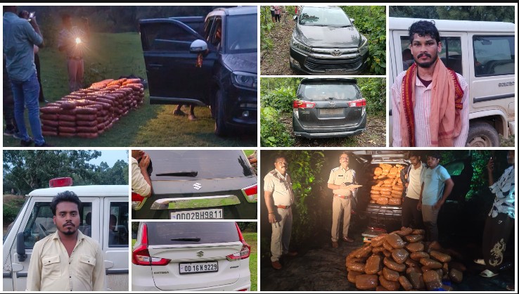 ऑपरेशन आघात से नशा माफियाओं में मचा हड़कंप! जशपुर पुलिस ने उड़ीसा से आ रही 552 किलो गांजे की करोड़ों की खेप पकड़ी, 3 कारें जब्त, रेकी कर रहे तस्कर गिरफ्तार, जंगल में भागे मुख्य आरोपी की तलाश तेज
