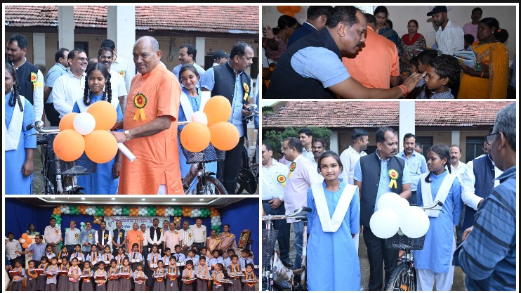 शिक्षा के नए सफर की शानदार शुरुआत: जशपुर के जिला स्तरीय शाला प्रवेश उत्सव में नवप्रवेशी विद्यार्थियों का सम्मान, साइकिल, पुस्तकें और यूनिफॉर्म का हुआ वितरण
