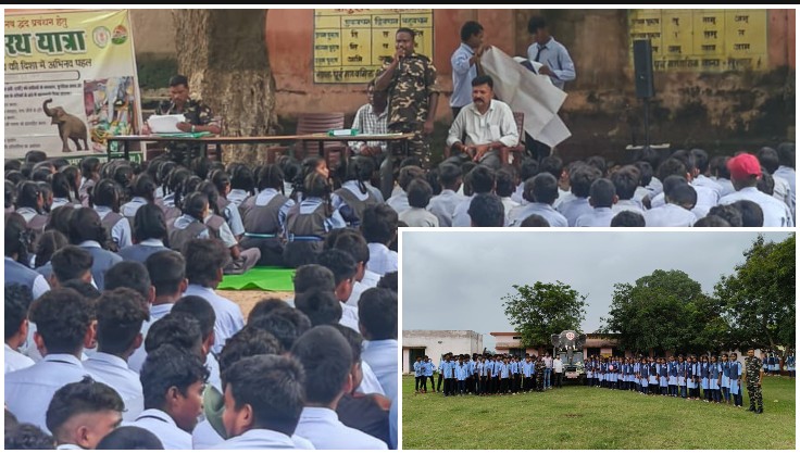 हाथी प्रभावित गांवों में पहुंची ‘गजरथ यात्रा-2026’, सुरक्षित सहअस्तित्व का संदेश लेकर वन विभाग उतरा मैदान में