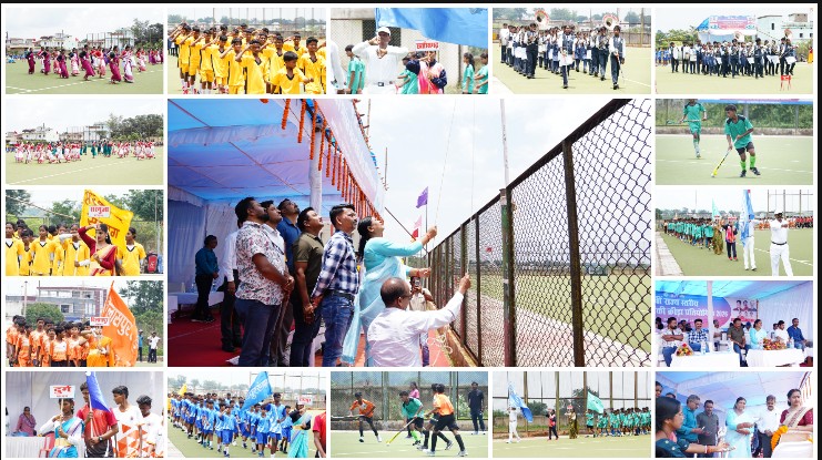 जशपुर बना प्रदेश की हॉकी प्रतिभाओं का महाकुंभ, 26वीं राज्य स्तरीय शालेय क्रीड़ा प्रतियोगिता का भव्य आगाज़, 5 संभागों के 240 खिलाड़ी मैदान में उतरे