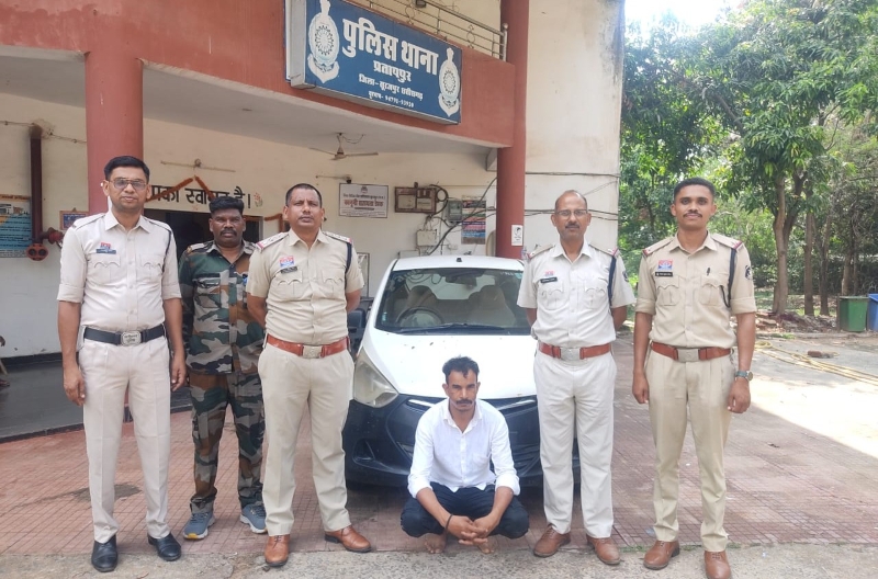 गैराज के बाहर से रातों-रात उड़ाई गई लाखों की कार, पुलिस ने चोर को दबोचकर किया बड़ा खुलासा, पुलिस की सटीक कार्रवाई से चोर गिरफ्तार, कार बरामद.