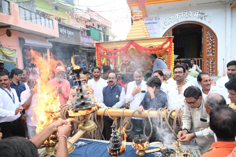 ‘जय जगन्नाथ’ के जयघोष से गूंजा लोरमी, बहुड़ा रथयात्रा में उमड़ा आस्था का सैलाब; डिप्टी सीएम अरुण साव ने खींचा महाप्रभु का रथ