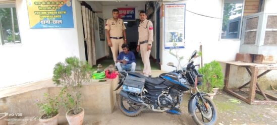 ढाबा और गैरेज में चोरी का खुलासा : 24 घंटे में चोर का खेल खत्म ! सीसीटीवी से पकड़ा गया शातिर आरोपी, पूरा माल बरामद, गिरफ्तार कर भेजा गया न्यायिक रिमांड पर.