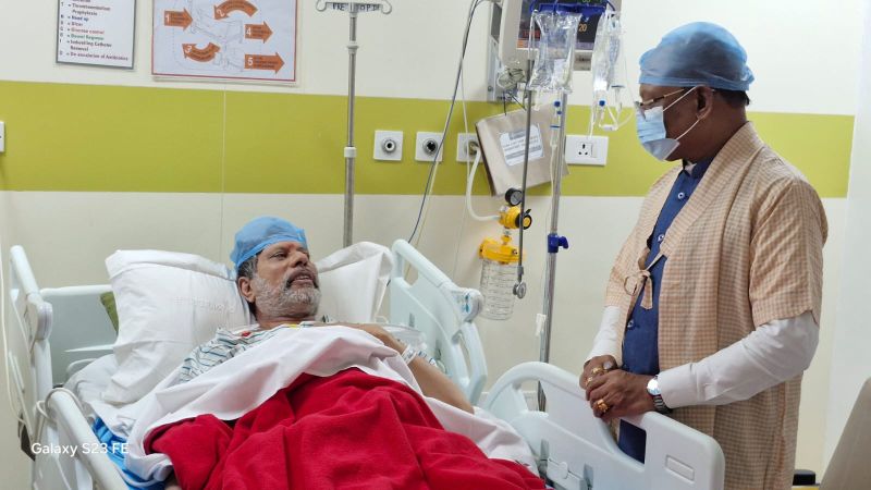 गुरुग्राम के मेदांता अस्पताल में विधायक किरण सिंह देव से मिले विष्णुदेव साय, डॉक्टरों से ली स्वास्थ्य की पूरी जानकारी और जल्द स्वस्थ होने की कामना