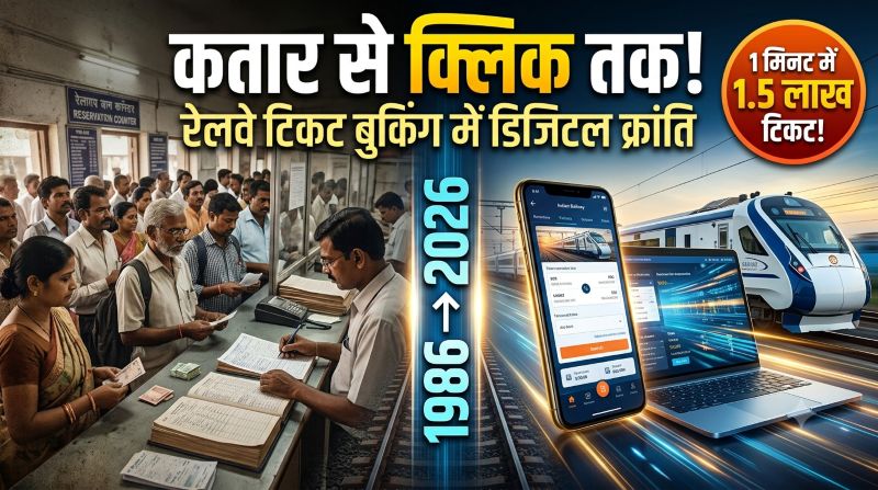 रेल टिकट बुकिंग में आने वाली है डिजिटल क्रांति! नया PRS पलटेगा पूरा सिस्टम, 32 हजार से बढ़कर 1.5 लाख टिकट प्रति मिनट की रफ्तार