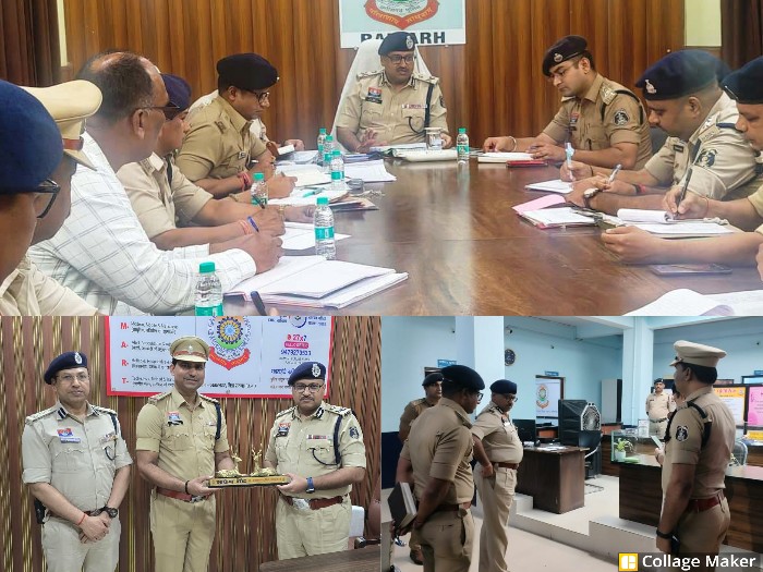 आईजी का जिला पुलिस रायगढ़ निरीक्षण : चक्रधरनगर थाने में अचानक पहुंचे आईजी गर्ग, पुलिसिंग की जमीनी हकीकत परखी, की ऑनलाइन रोजनामचा व्यवस्था की प्रशंसा, नए कानूनों के लिए सीसीटीएनएस पर बढ़ाया फोकस.