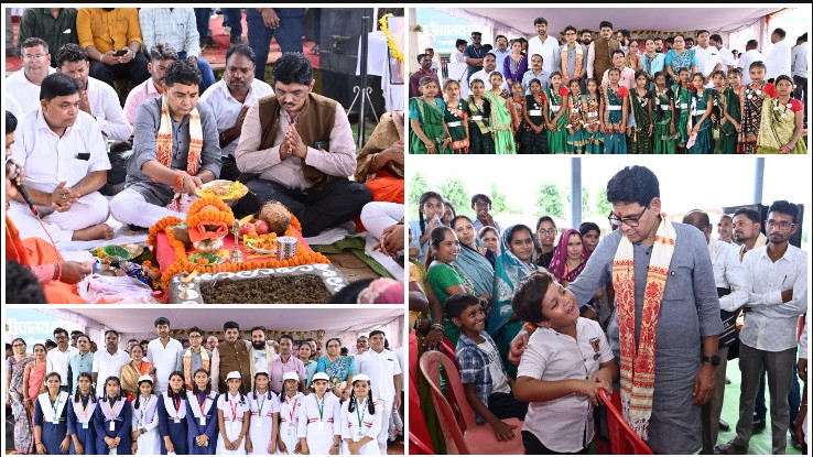 शिक्षक से मंत्री तक के सफर का अनुभव साझा कर युवाओं को किया प्रेरित: टंक राम वर्मा ने 42 लाख रुपये के विकास कार्यों का किया ऐलान, कहा— संघर्ष ही सफलता की सबसे बड़ी पहचान