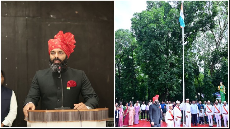 जशपुर कलेक्टोरेट में शान से लहराया तिरंगा, कलेक्टर रोहित व्यास ने किया ध्वजारोहण, बोले- स्वस्थ रहेंगे तभी राष्ट्र निर्माण में दे सकेंगे प्रभावी योगदान