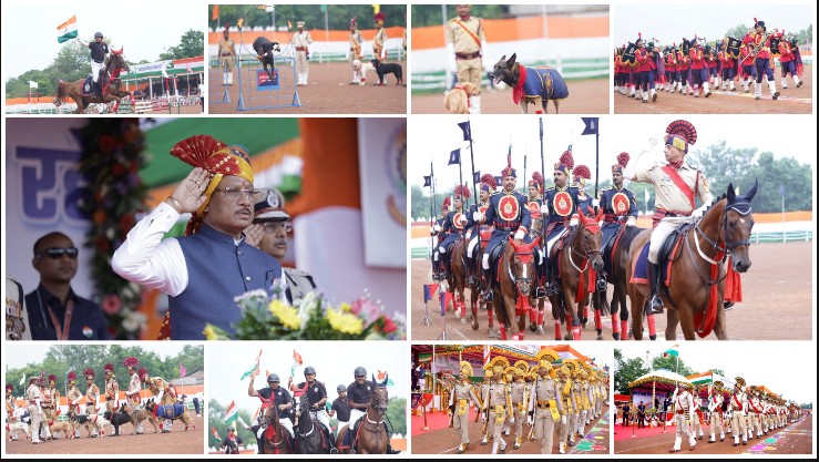 हॉर्स शो में दिखा घुड़सवारों का दम, महिला बैगपाइपर बैंड ने बांधा सुरों का समां, डॉग स्क्वाड ने आग के बीच छलांग और विस्फोटक-नारकोटिक्स खोजकर दर्शकों को किया रोमांचित