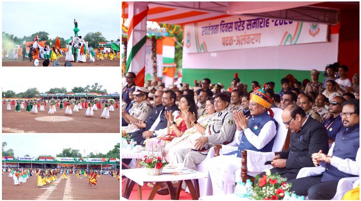 रायपुर में स्वतंत्रता दिवस समारोह में स्कूली बच्चों ने बिखेरा देशभक्ति और छत्तीसगढ़ी लोकसंस्कृति का रंग, 850 विद्यार्थियों की शानदार प्रस्तुतियों ने बांधा समां; सरगुजा संभाग प्रथम, दुर्ग द्वितीय और रायपुर तृतीय