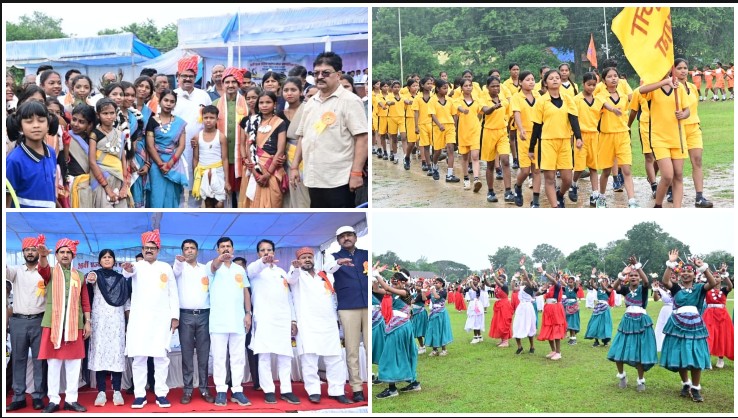 पेण्ड्रा में खेल प्रतिभाओं का शक्ति प्रदर्शन! केंद्रीय राज्य मंत्री तोखन साहू ने किया 26वीं राज्य स्तरीय शालेय क्रीड़ा प्रतियोगिता का शुभारंभ, 540 खिलाड़ी 4 खेलों में लगाएंगे जीत का दांव