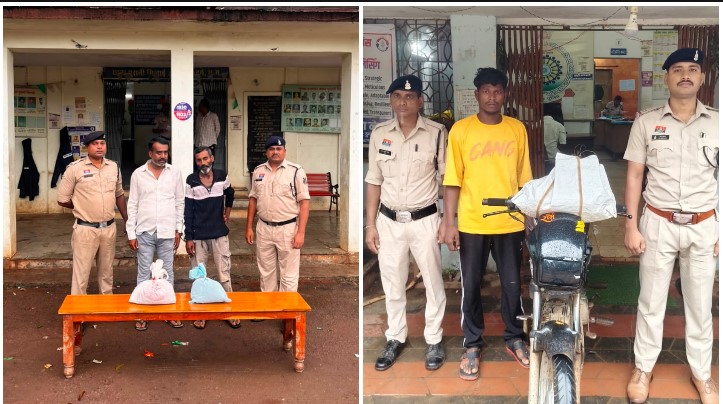 गांजा बेचने वालों की चाल हुई बेनकाब! हथखोज से नेवई डैम तक दुर्ग पुलिस की ताबड़तोड़ कार्रवाई, 3 आरोपी गिरफ्तार और 3.712 किलो गांजा बरामद
