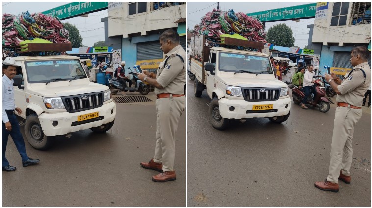 मालवाहक वाहन चालकों पर ट्रैफिक पुलिस का शिकंजा! तेलघानी नाका क्षेत्र में नो-एंट्री तोड़ने वालों पर 472 से ज्यादा ई-चालान, 21 अगस्त को ही 150 पर कार्रवाई